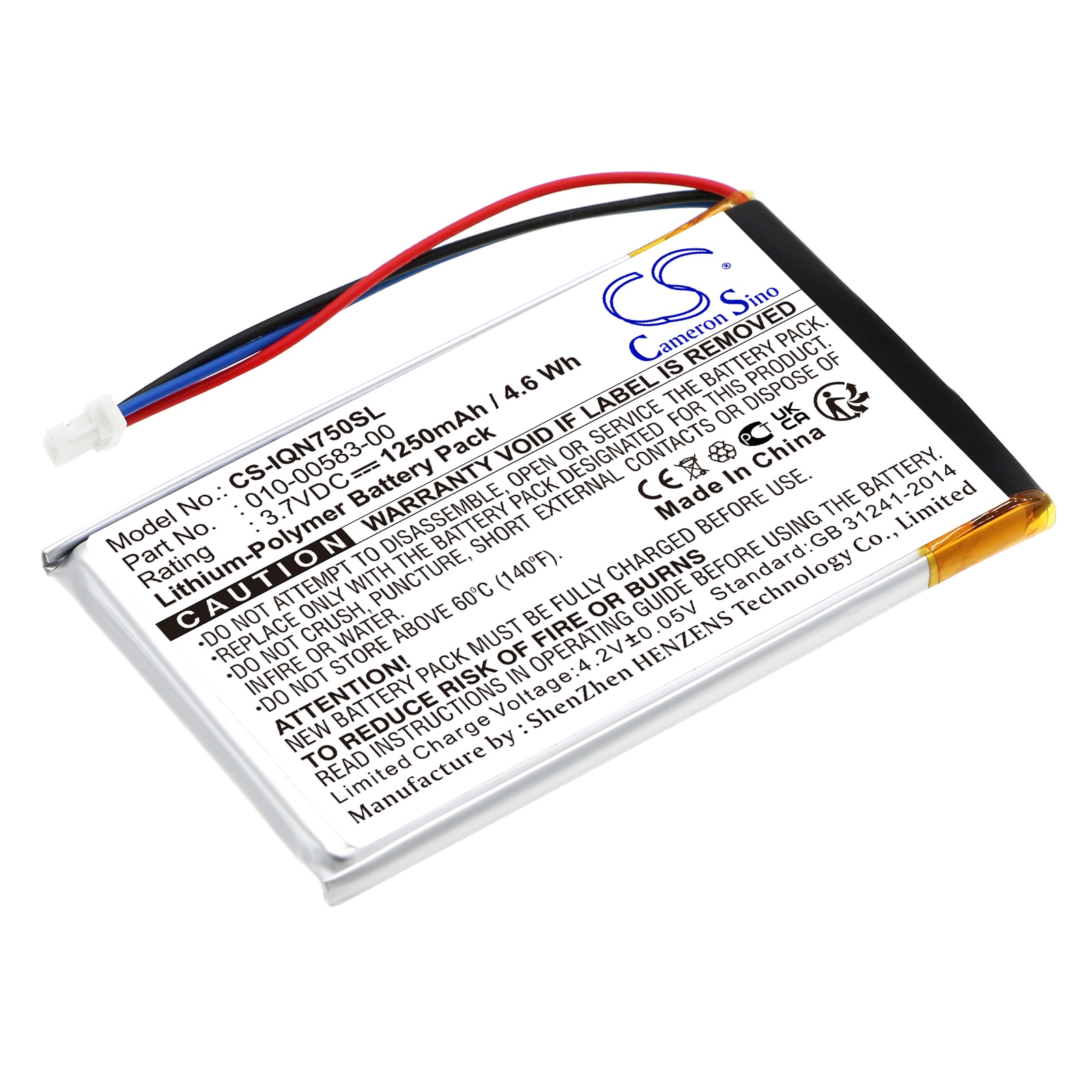 Batteri for navigator, GPS for Garmin Nuvi 750, Nuvi 755, Nuvi 755T