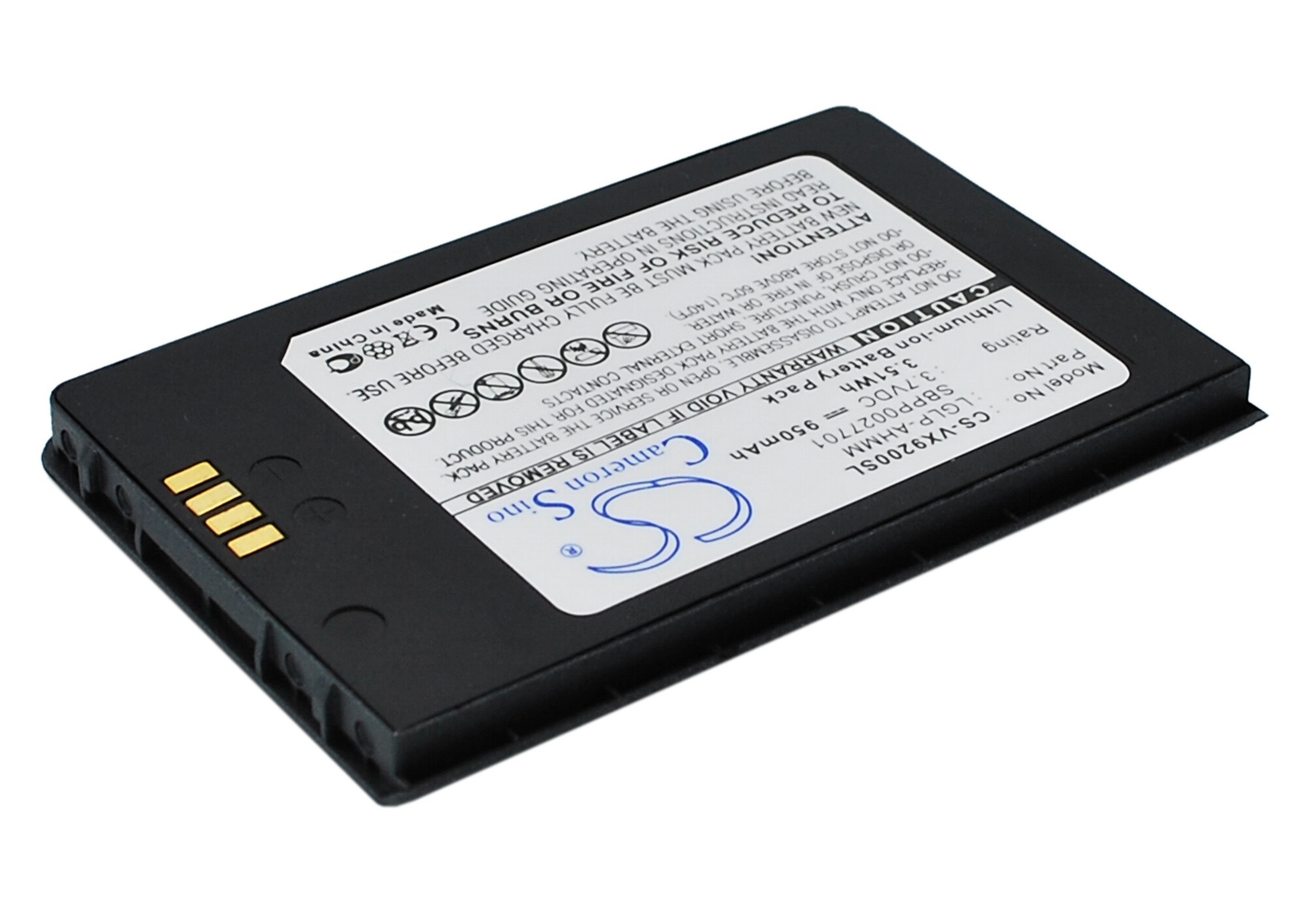 Batteri for smarttelefon, mobil for LG VX9200, ENV3, VX9200M