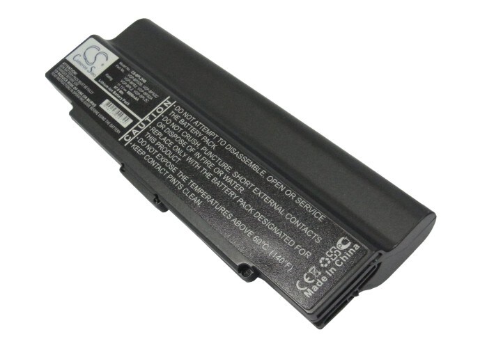 Batteri til bærbar PC for Sony VAIO VGN-C15GPB, VAIO VGN-SZ13C/B og andre.