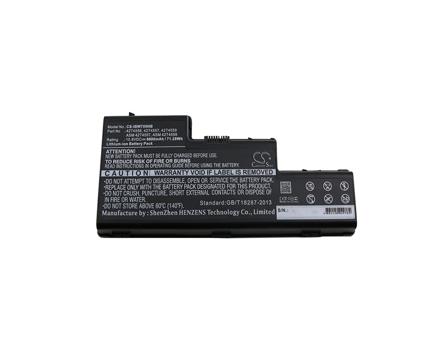 Batteri til bærbar PC for Lenovo ThinkPad W700, ThinkPad W700 2500 og andre.