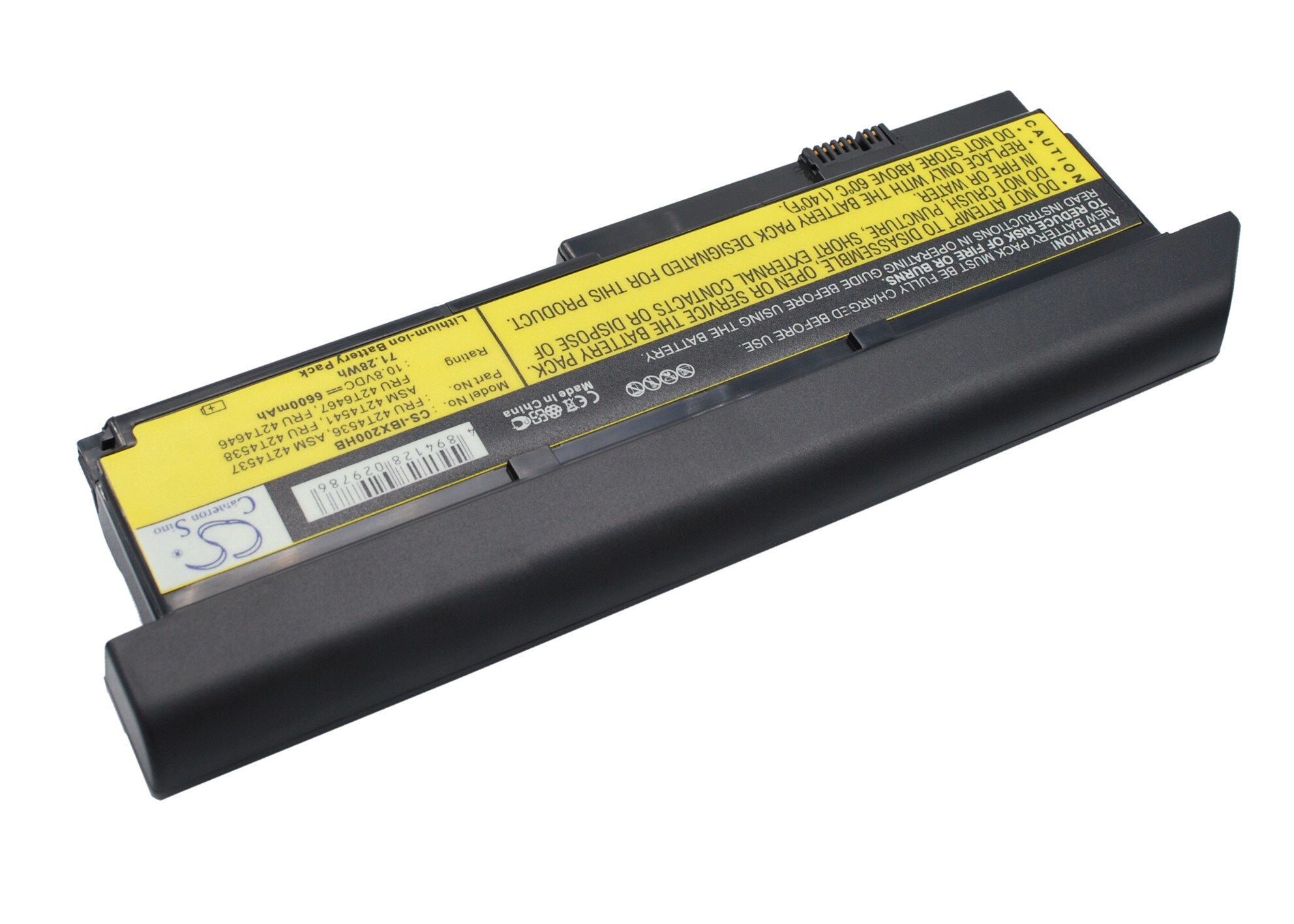 Batteri til bærbar PC for Lenovo ThinkPad X200, ThinkPad X200S og andre.