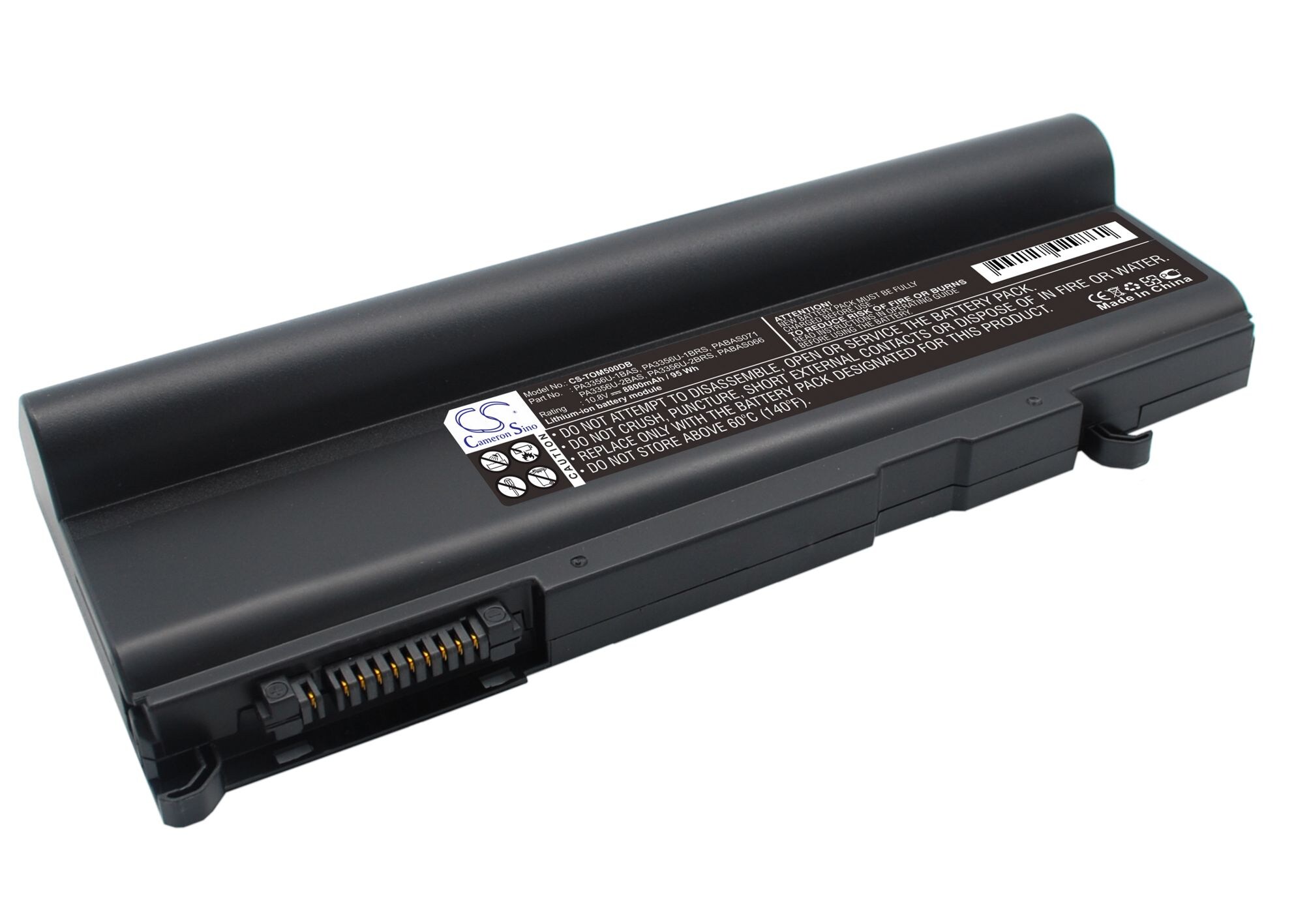 Batteri til bærbar PC for Toshiba Dynabook TX, Tecra A9, Tecra S3-120 og andre.