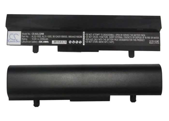 Batteri til bærbar PC for Asus Eee PC 1005HA, Eee PC 1005HA-BLK140X og andre.
