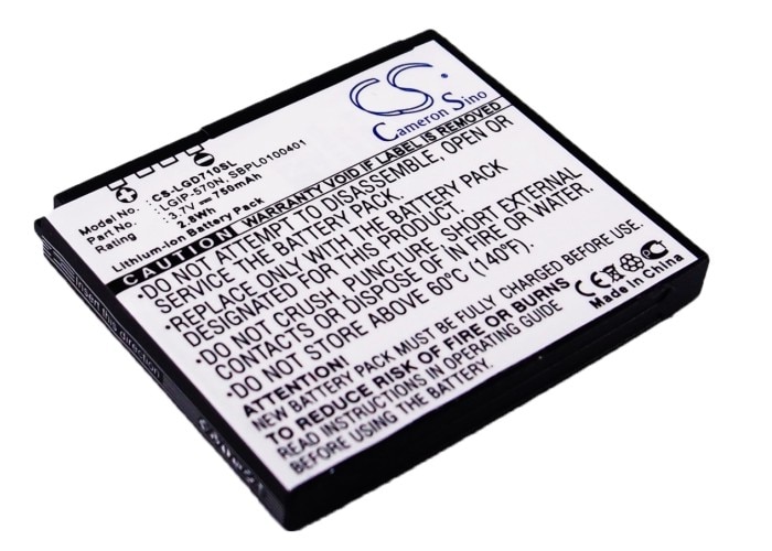 Batteri for SmartPhone, Mobil for LG GD710, GD710 Shine II, Shine II og andre.