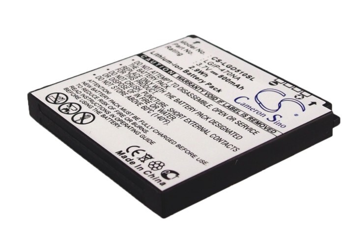 Batteri for SmartPhone, Mobil for LG GD510, GD510 Pop, GD880 og andre.