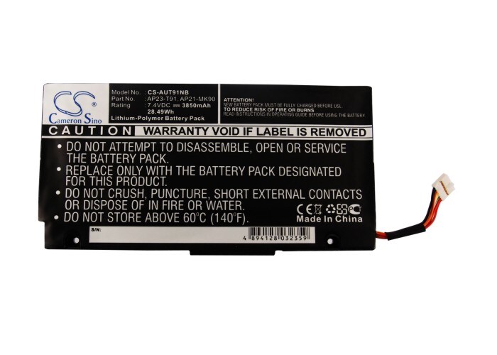 Batteri til bærbar PC for Asus Eee PC T91, Eee PC T91SA-VU1X-BK og andre.