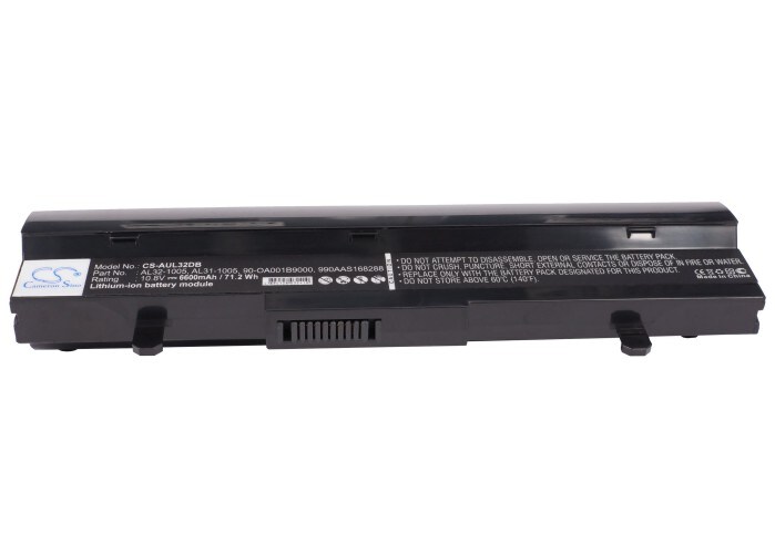 Batteri til bærbar PC for Asus Eee PC 1005HA, Eee PC 1005HA-BLK140X og andre.