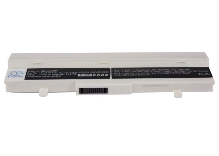 Batteri til bærbar PC for Asus Eee PC 1005HA, Eee PC 1005HA-BLK140X og andre.