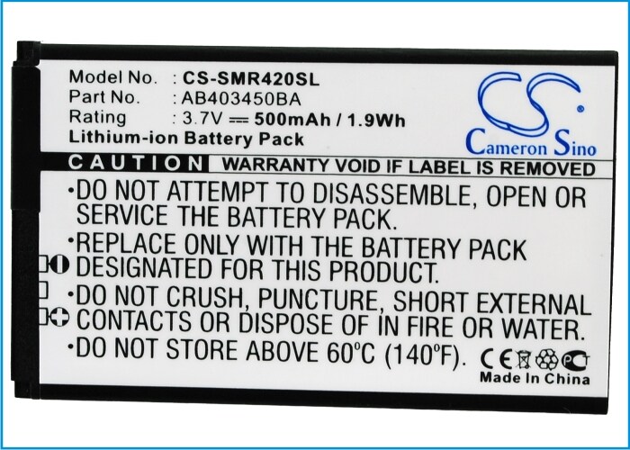 Batteri for SmartPhone, Mobil for Samsung SCH-R200, SCH-R410, Tint R420 og andre.