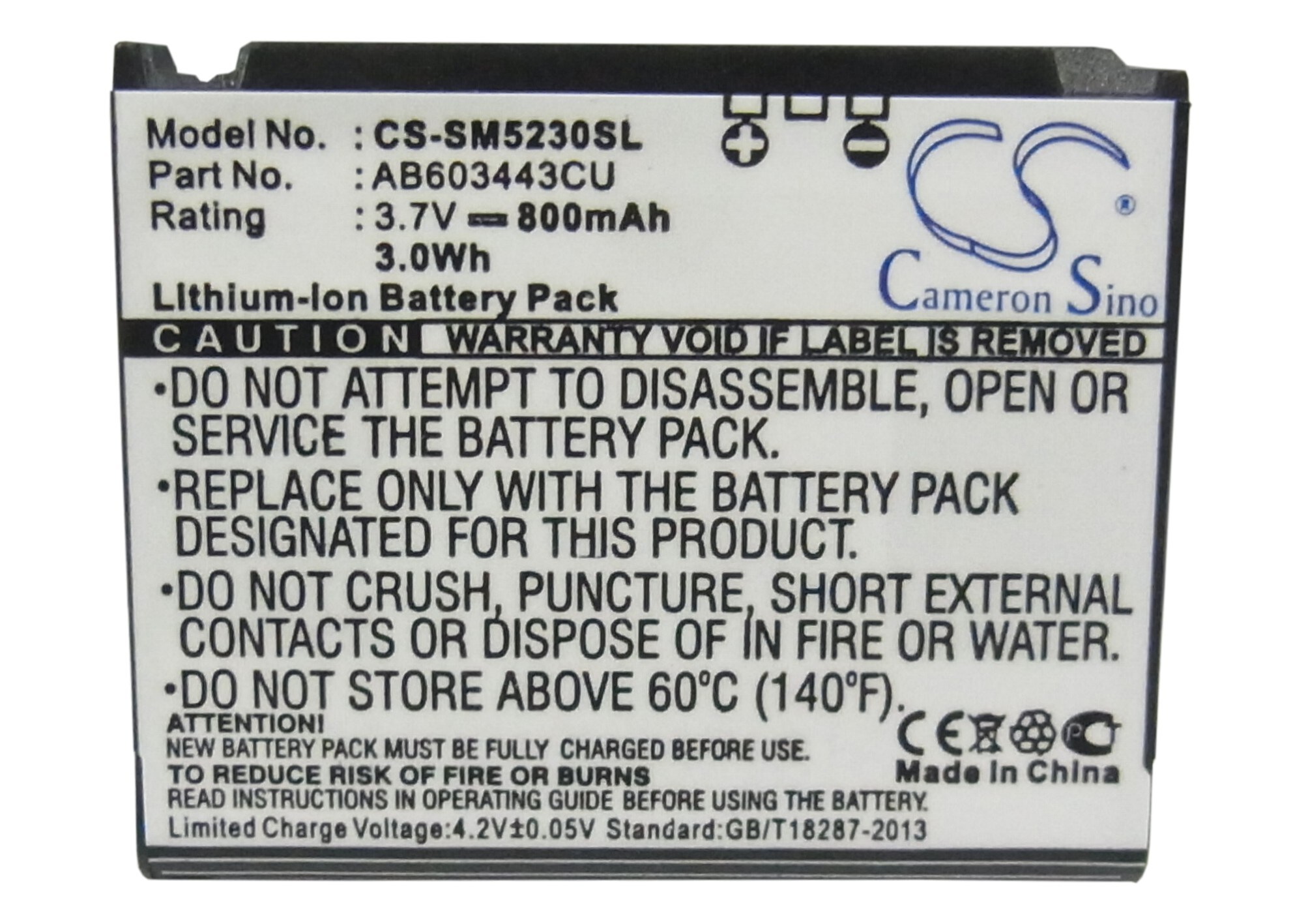 Batteri for SmartPhone, Mobil for Samsung SGH-S5230, SGH-S5230 Tocco Lite og andre.