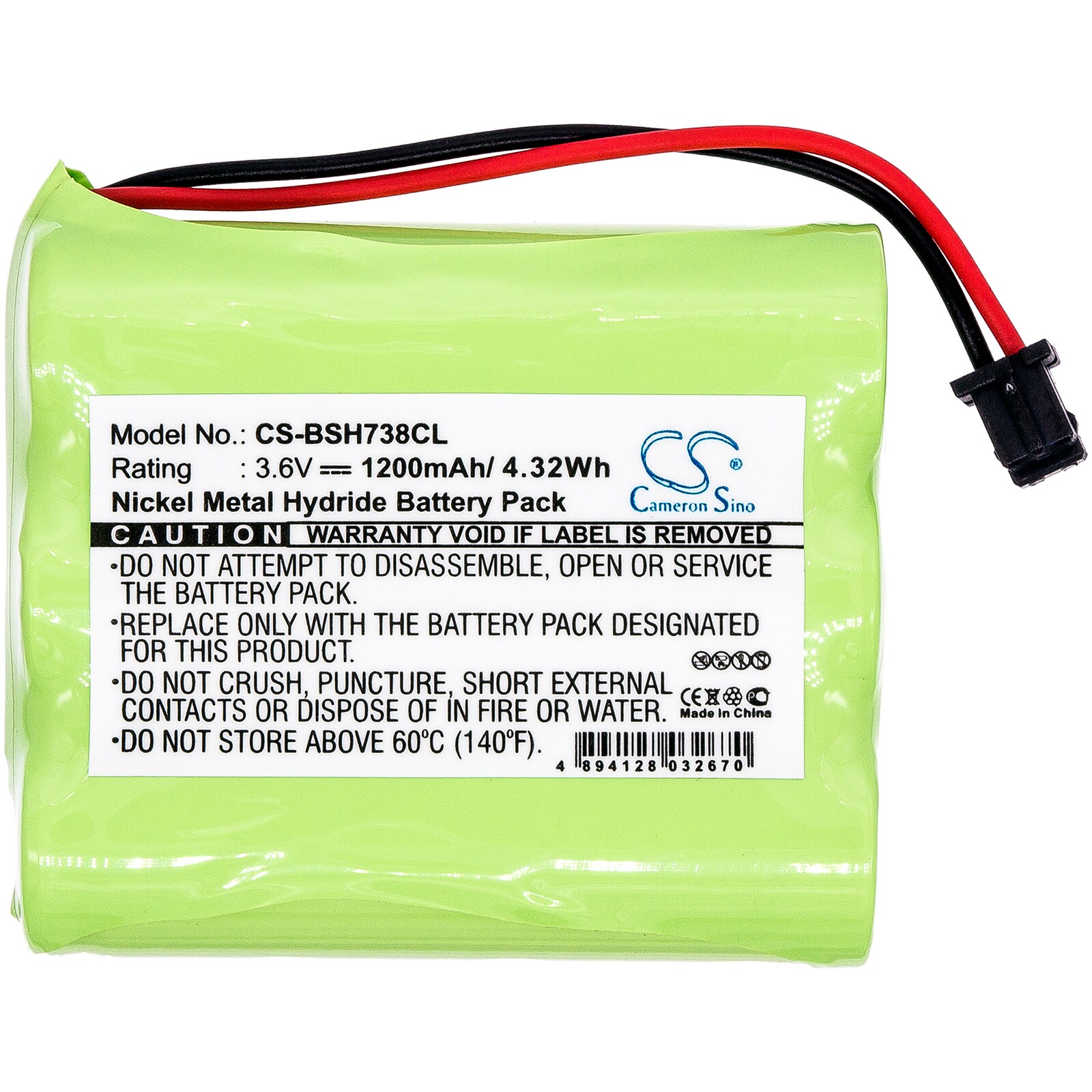 Batteri til trådløs telefon for Bosch 738, CT-COM 147, CT-COM 157 og andre.