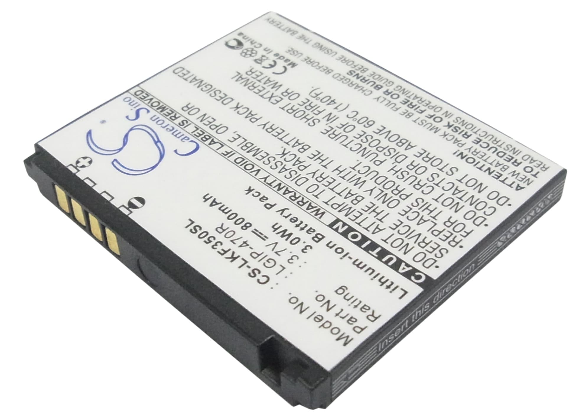 Batteri for SmartPhone, Mobil for LG KF350, KF350 Ice Cream, KP500 Cookie etc.