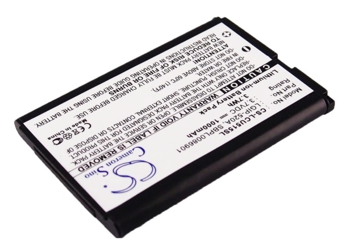 Batteri for SmartPhone, Mobil for LG CU515, KP320, LX400