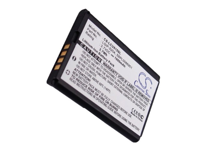 Batteri for SmartPhone, Mobil for LG CU515, KP320, LX400