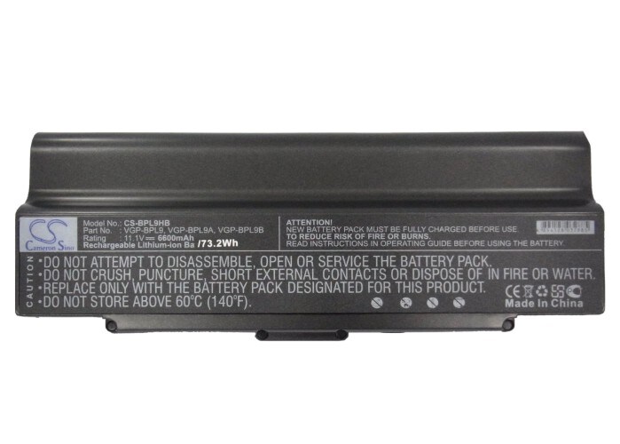 Batteri til bærbar PC for Sony VAIO VGN-AR41E, VAIO VGN-AR41L og andre.