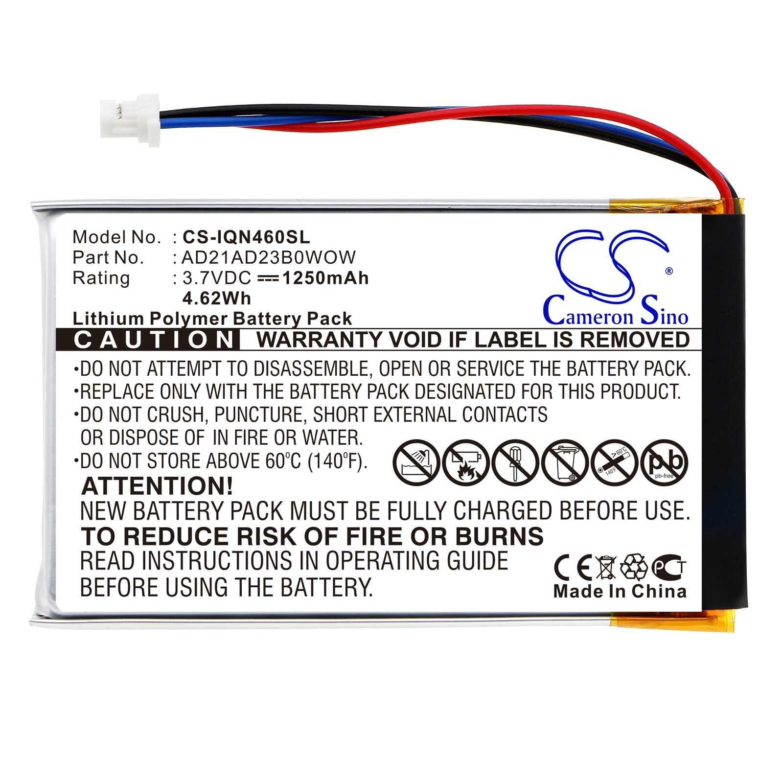 Batteri for navigator, GPS for Garmin Nuvi 465, Nuvi 465T, Nuvi 465LTM