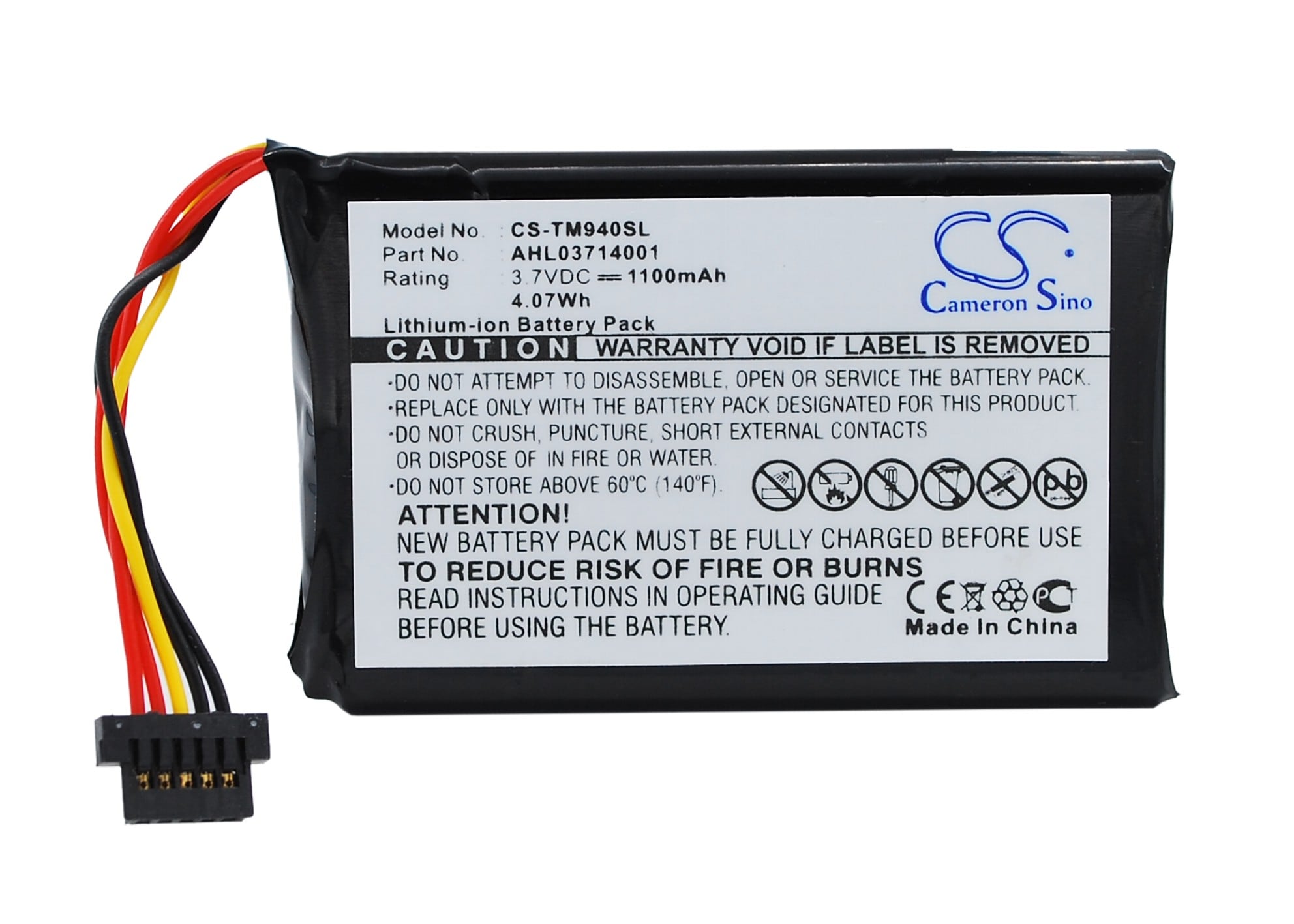 Batteri for navigator, GPS for TomTom Go 940, Go 940 Live