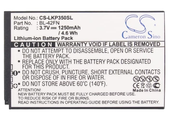 Batteri for SmartPhone, Mobil for LG P350, Optimus Me, C550