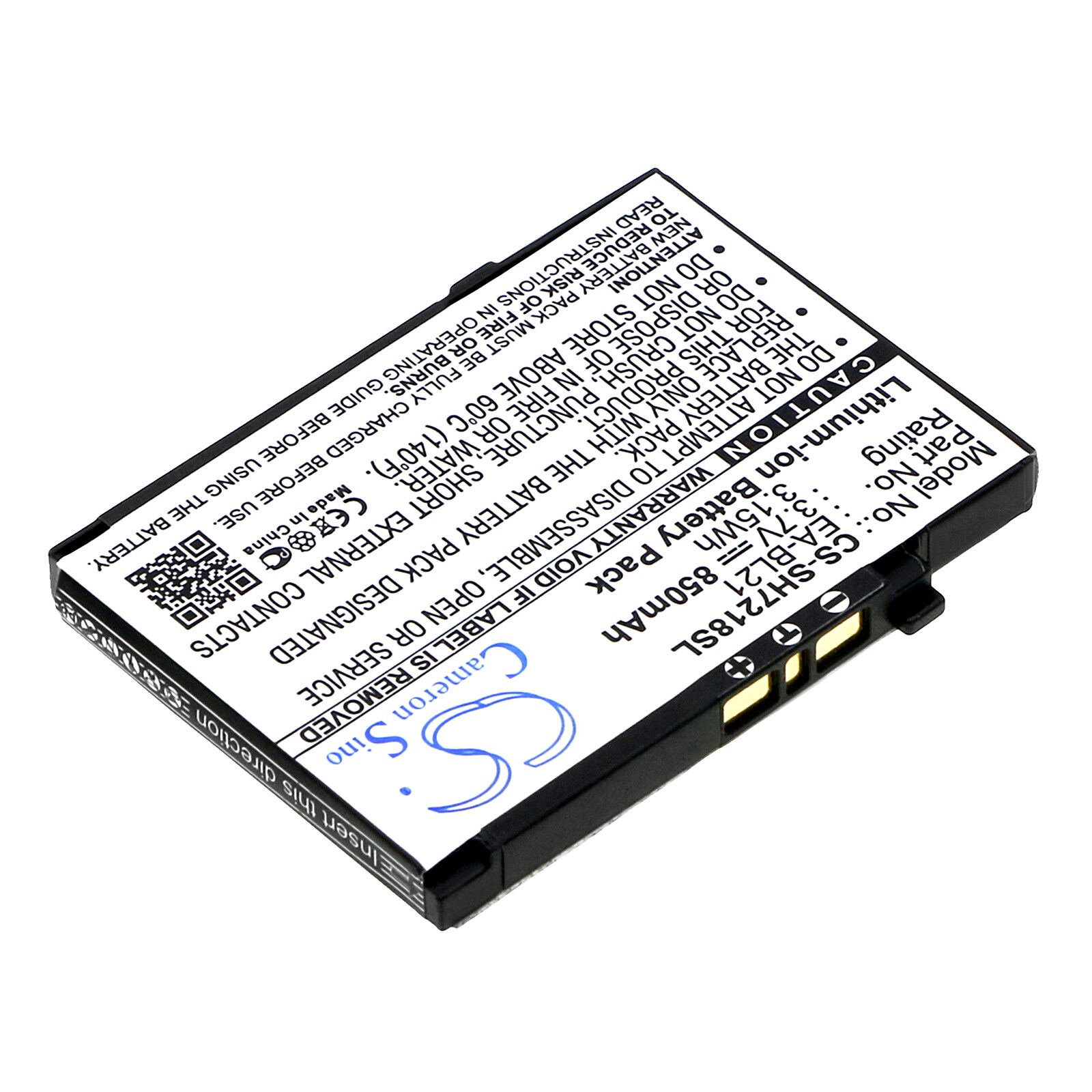 Batteri for SmartPhone, mobil for Sharp SH7218C, SH7218U, SH803T og andre.