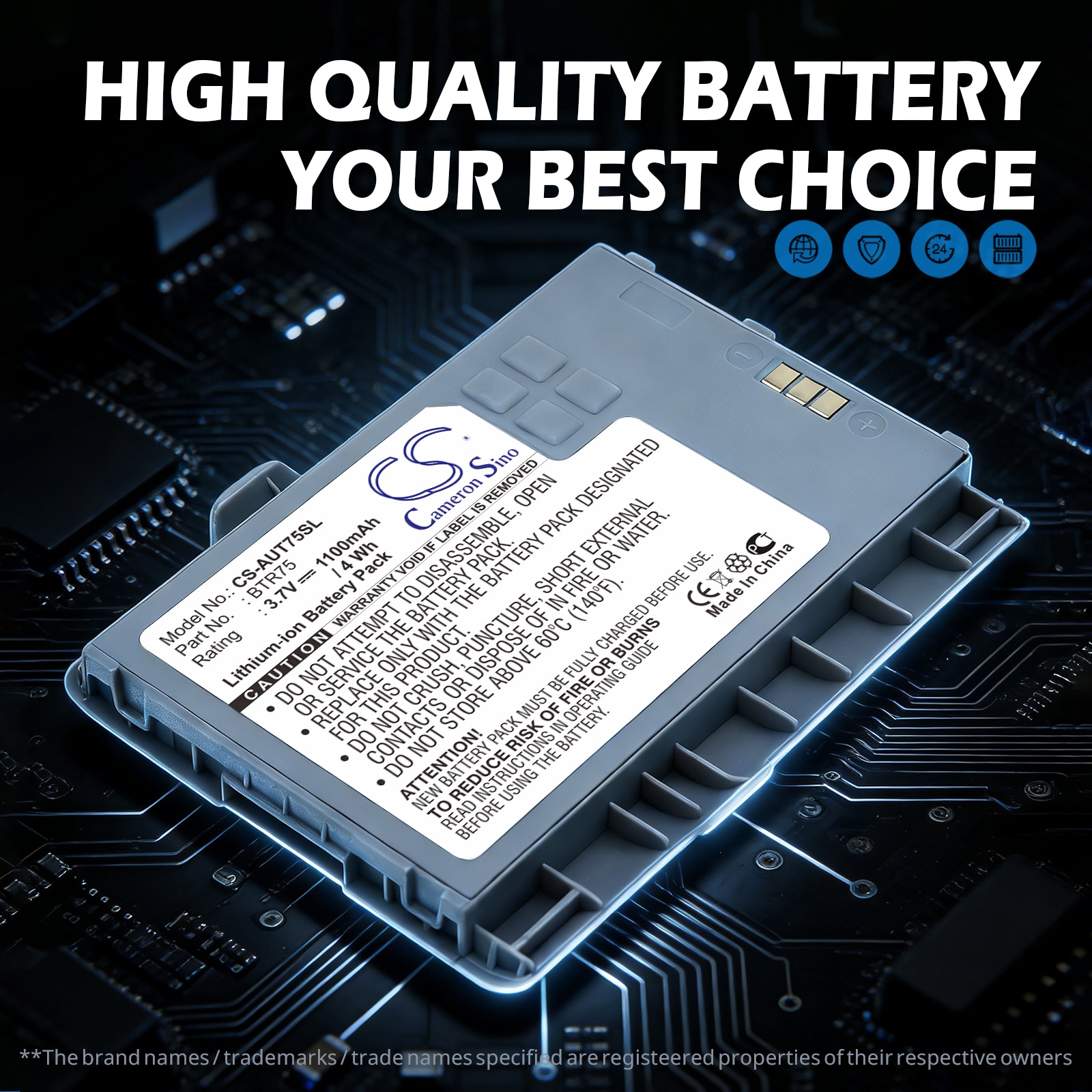 Batteri for SmartPhone, Mobil for AudioVox Quickfire, GTX75