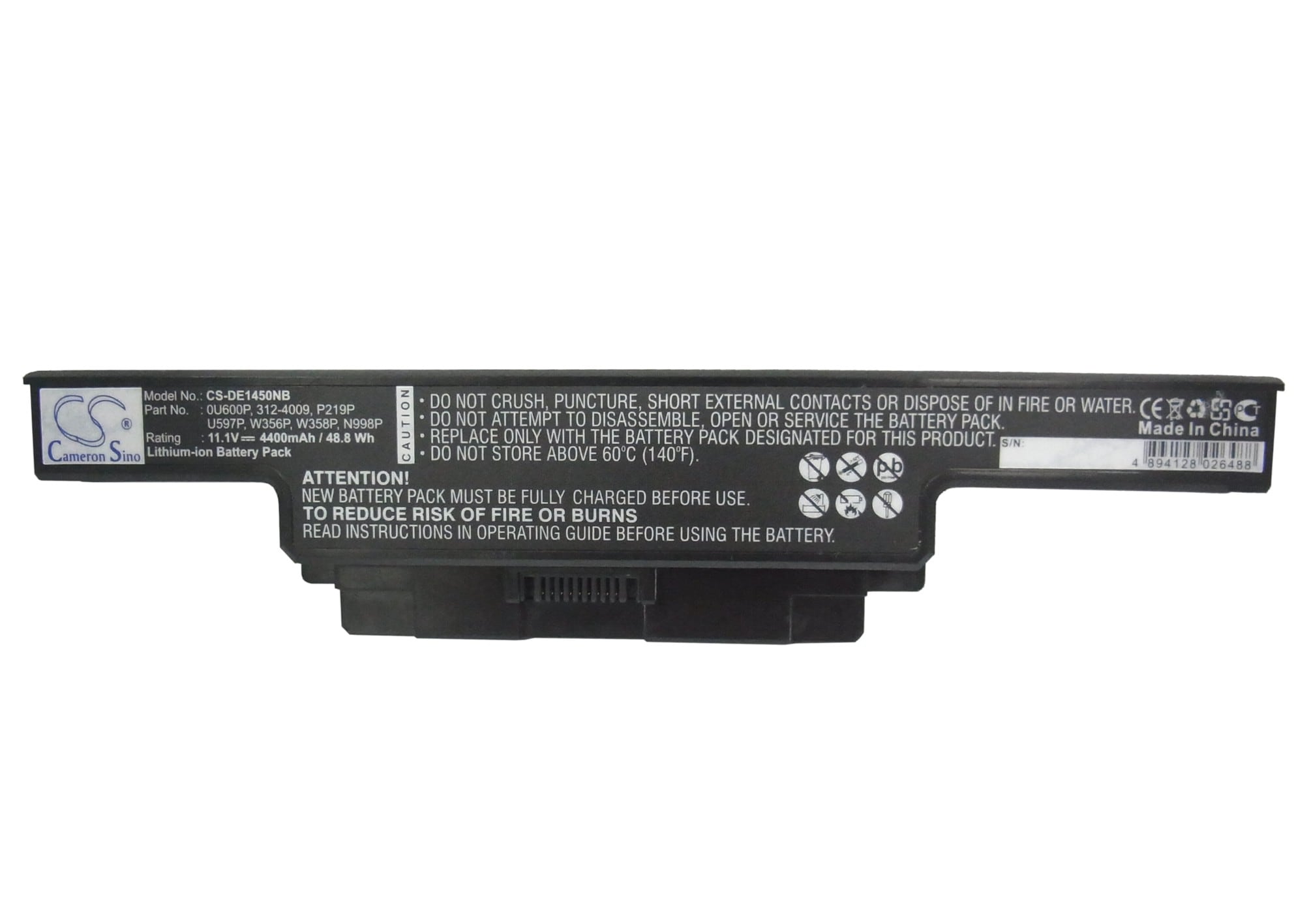 Batteri til bærbar PC for Dell Studio 1450, Studio 1457, Studio 1458