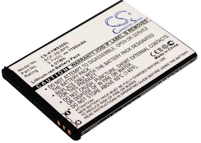 Batteri for smarttelefon, mobil for Kyocera Echo, M9300, SCP-9300