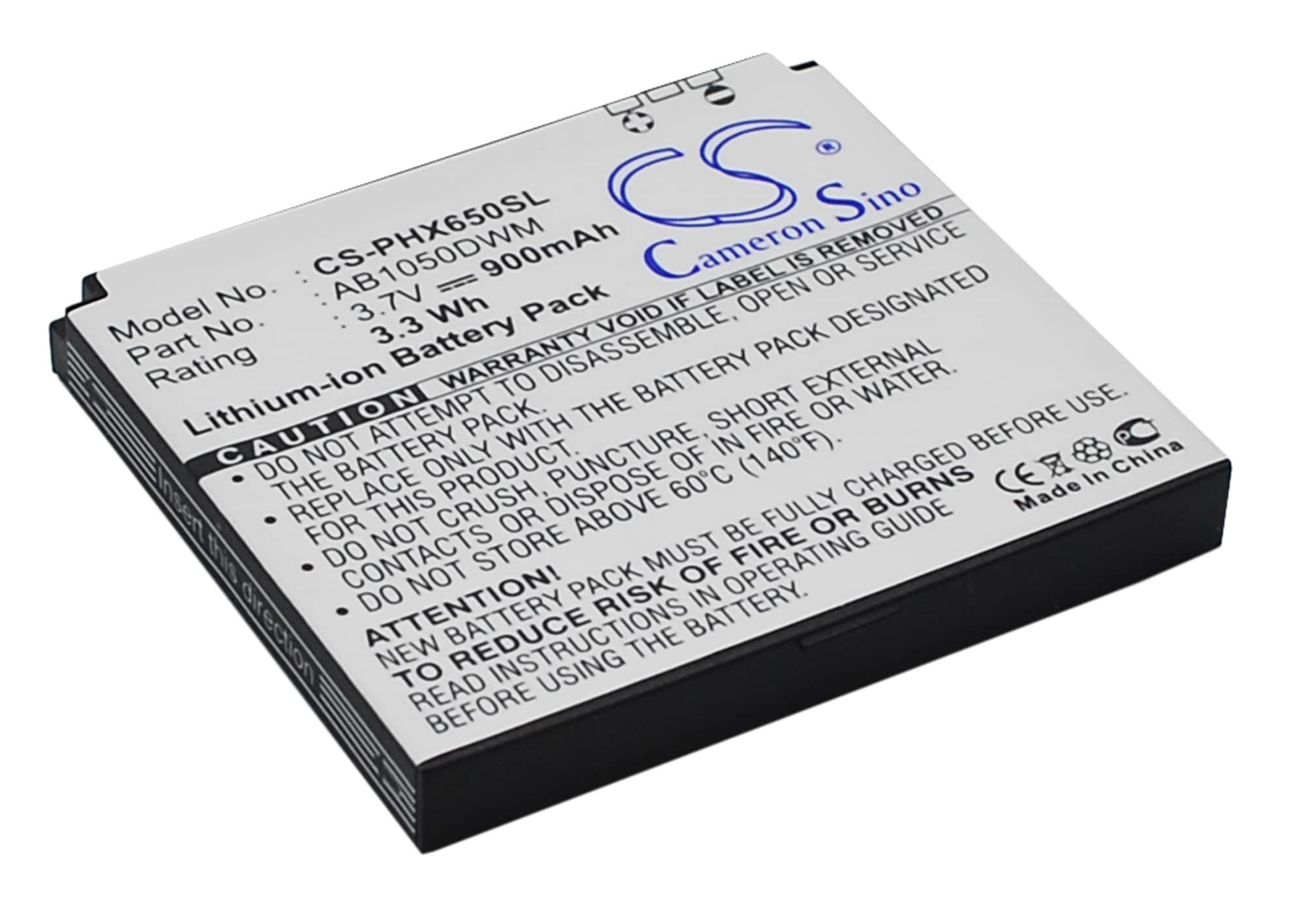 Batteri for SmartPhone, Mobil for Philips Xenium X810, Xenium X650, Xenium X510 og andre.