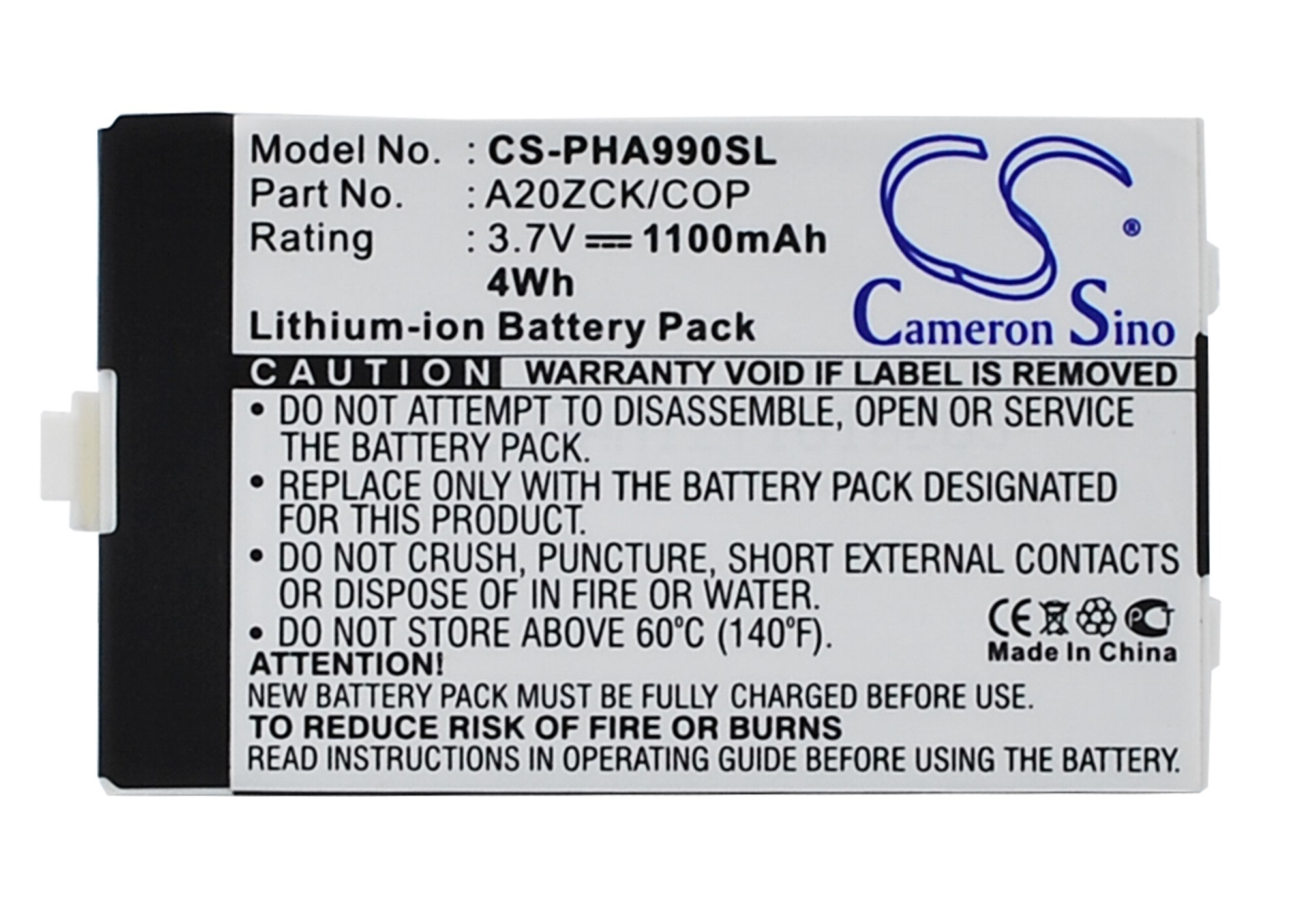 Batteri for SmartPhone, Mobil for Philips Xenium 9A9A, Xenium 9@9D
