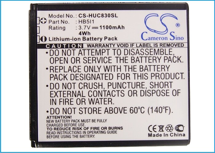 Batteri for SmartPhone, Mobil for Huawei C8300, C6200, C6110 etc.