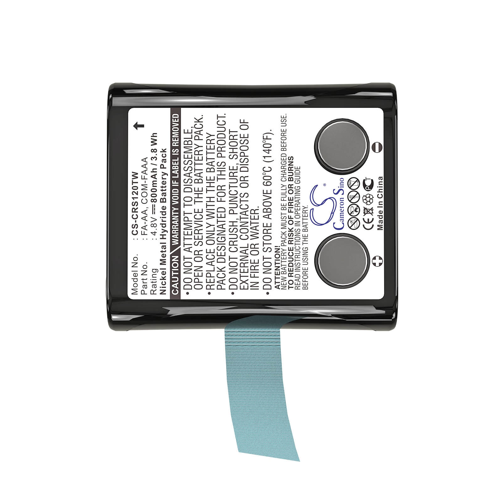 Batteri for Toveis-radio for Cobra FRS120, FRS117, FRS225