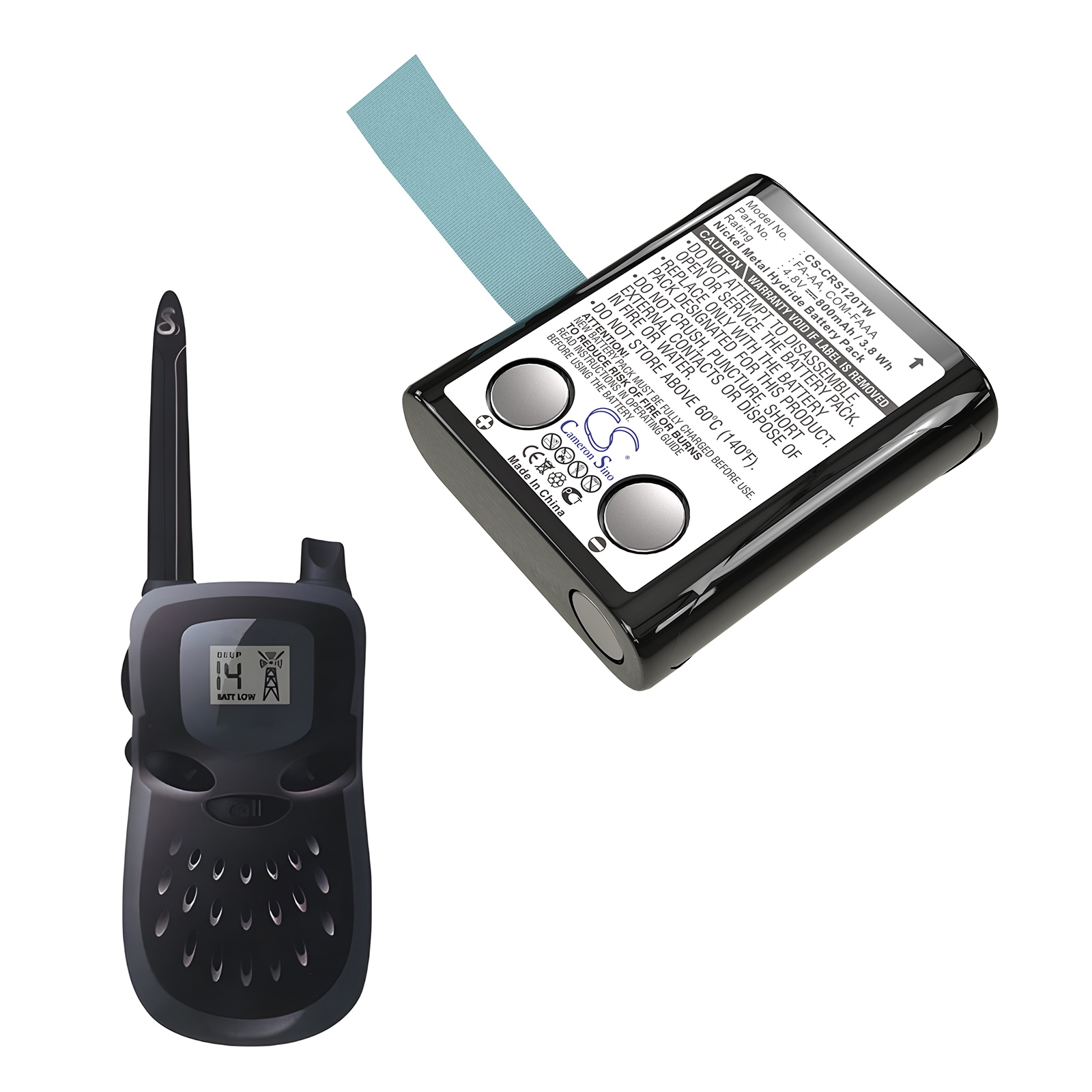 Batteri for Toveis-radio for Cobra FRS120, FRS117, FRS225