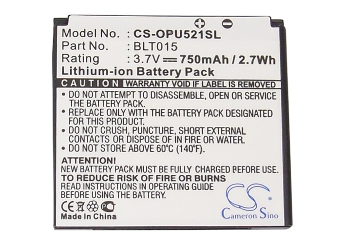 Batteri for SmartPhone, Mobil for Oppo U521