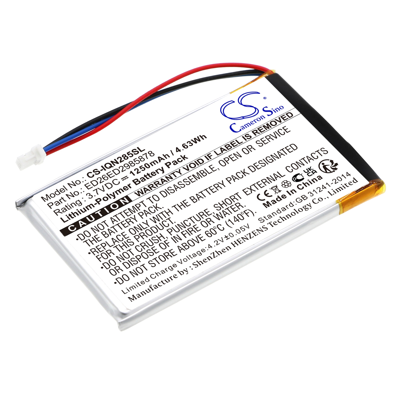 Batteri for navigator, GPS for Garmin Nuvi 285, Nuvi 285W, Nuvi 285WT