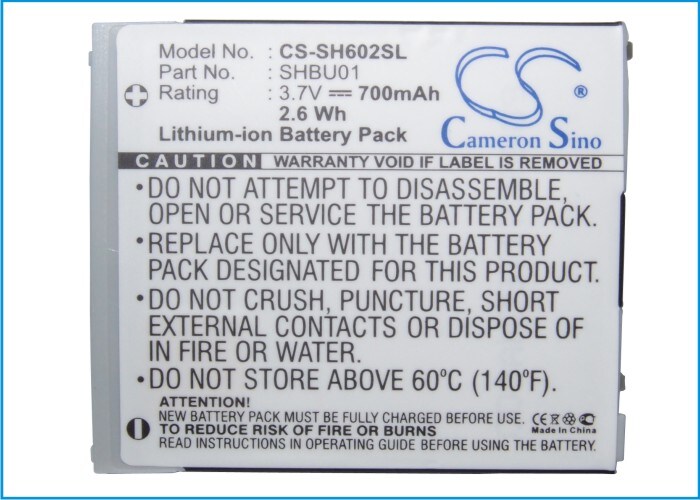 Batteri for SmartPhone, Mobil for Vodafone V602SH