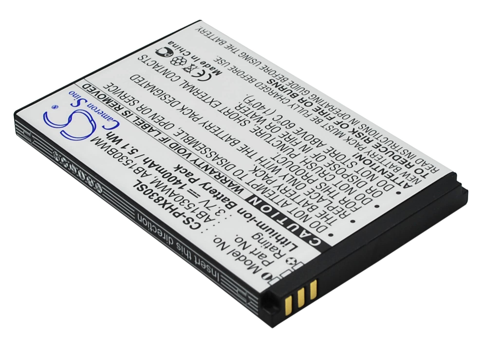 Batteri for SmartPhone, Mobil for Philips Xenium T910, Xenium X603, Xenium X620 og andre.