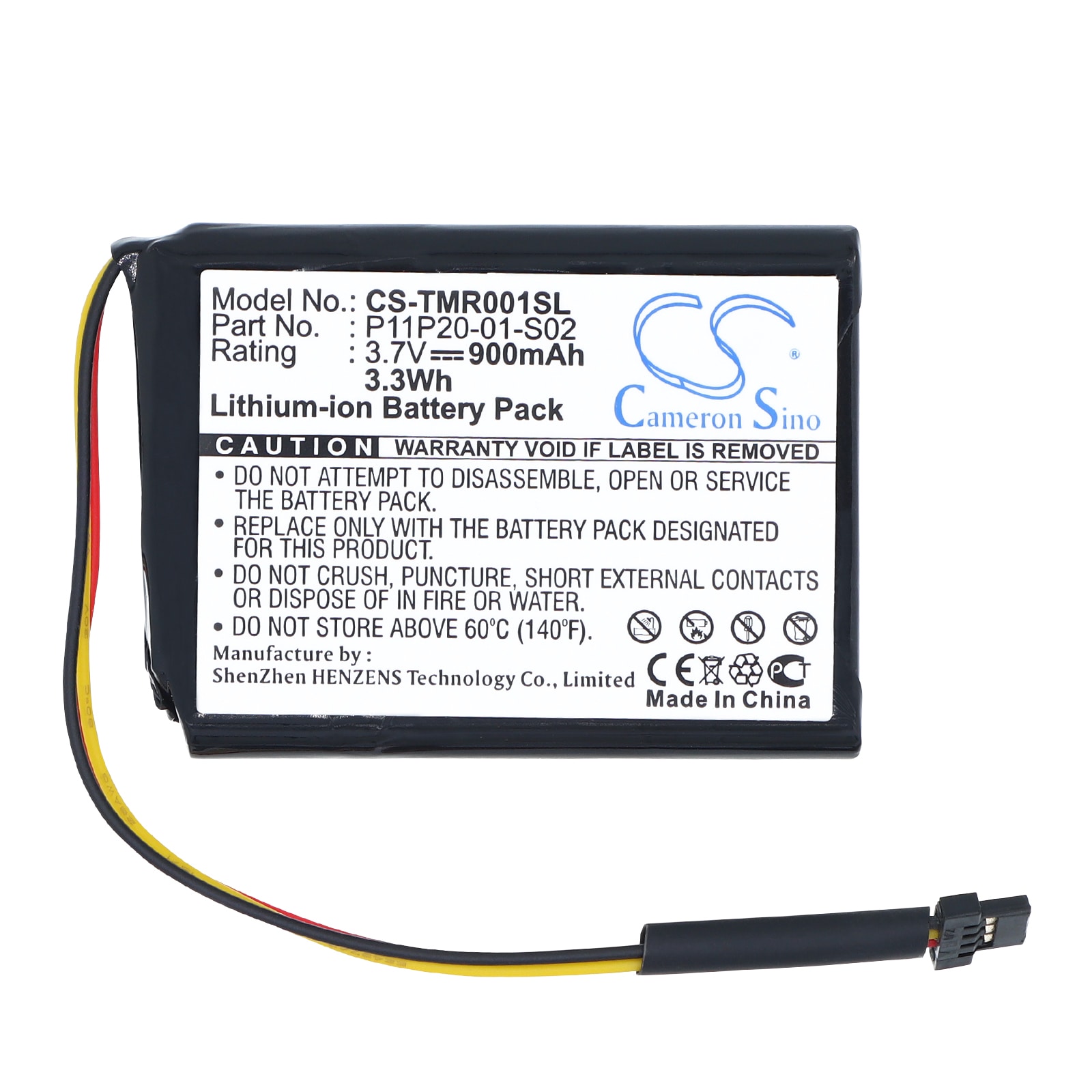 Batteri for Navigator, GPS for TomTom Route XL, One XXL 540S, XXL540 osv.