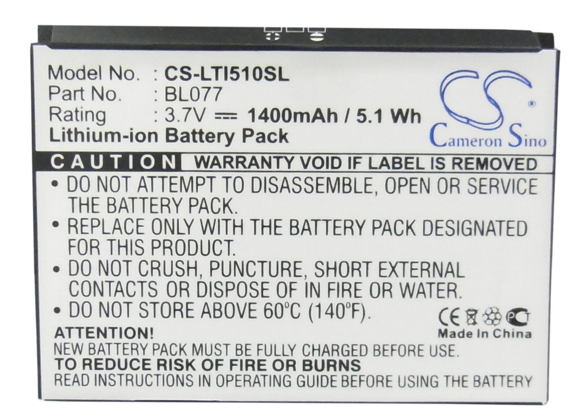 Batteri for SmartPhone, Mobil for Lenovo i510