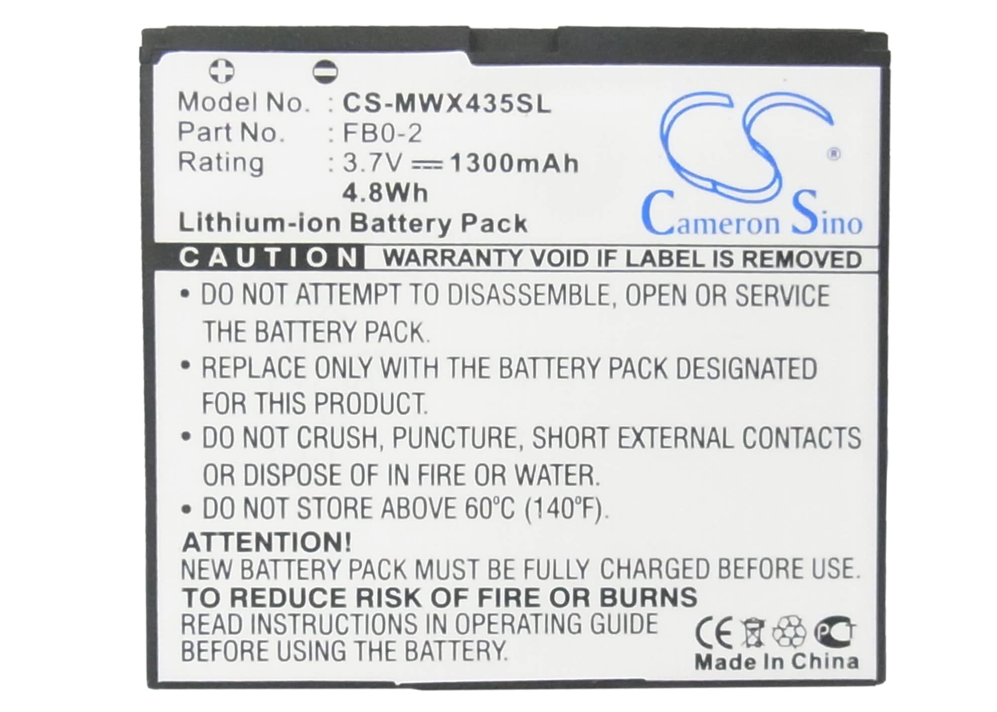Batteri for SmartPhone, Mobil for Motorola Triumph, WX435