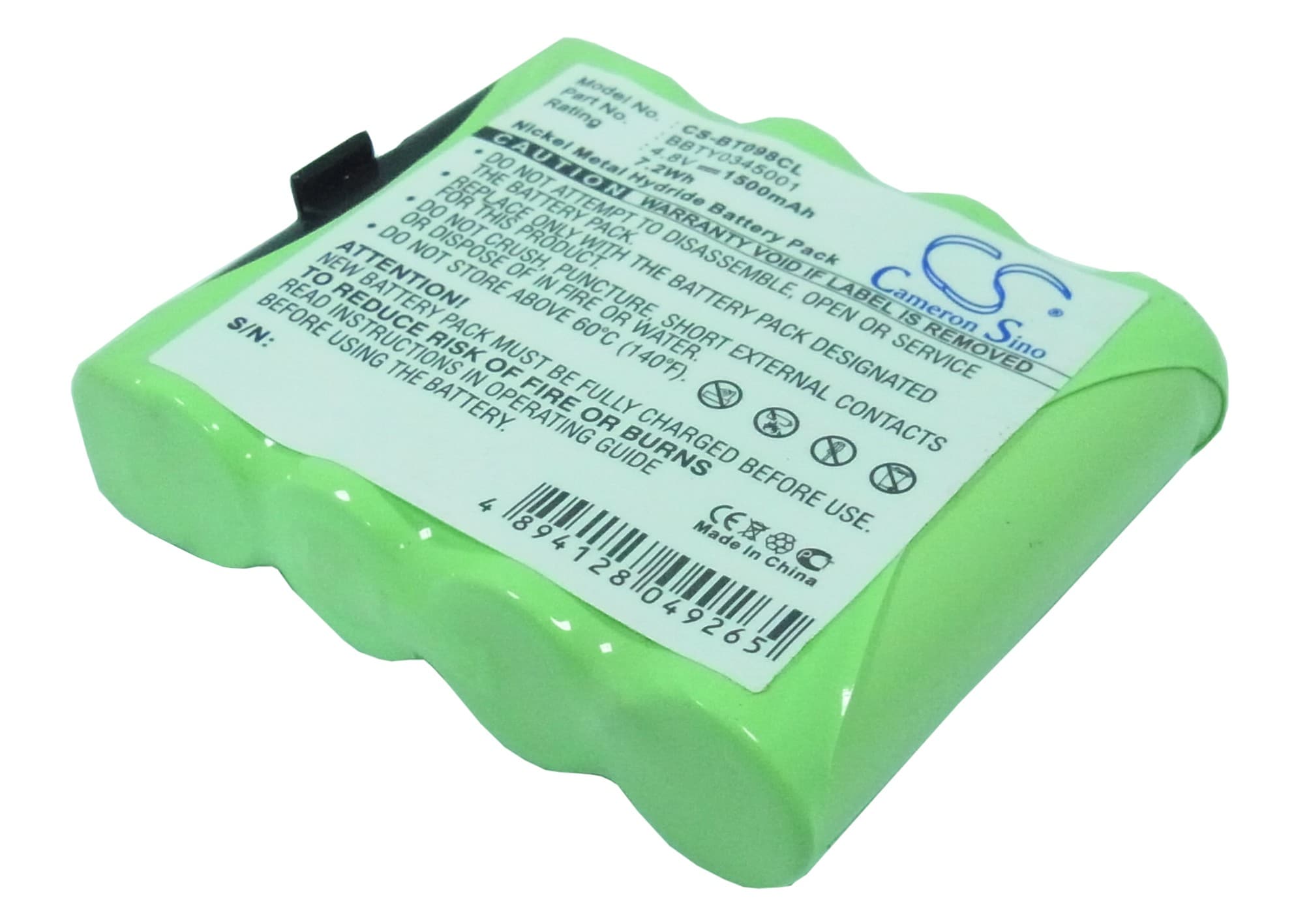 Batteri for trådløs telefon for Sony BT-098, BT098
