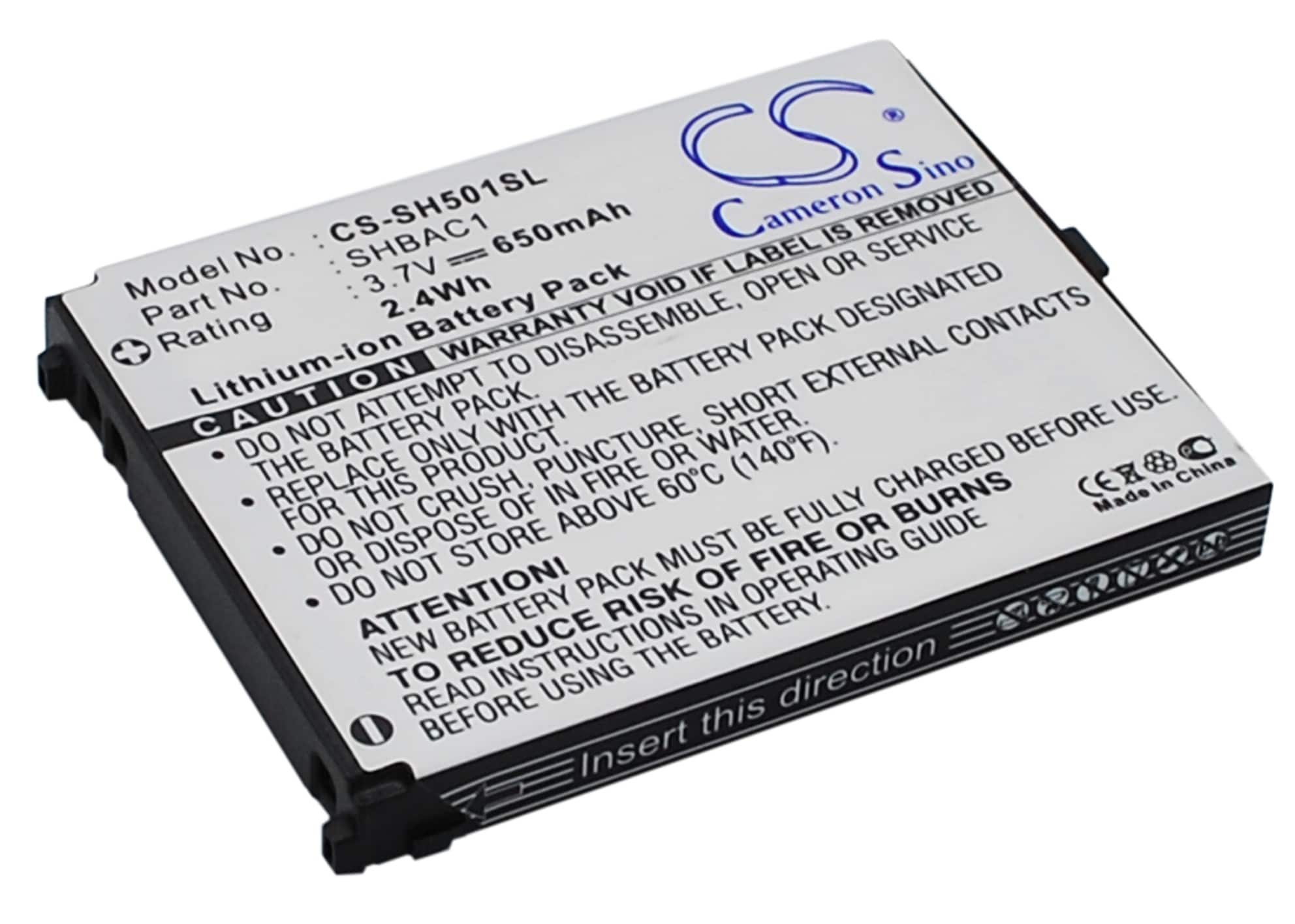 Batteri for SmartPhone, Mobil for Sharp V501SH, SH501