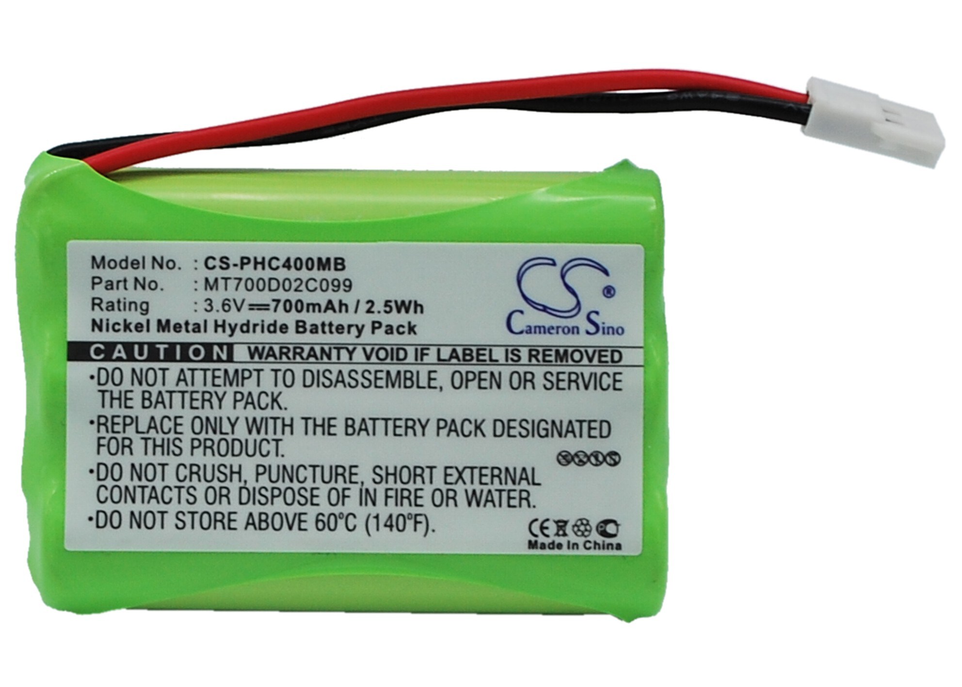 Batteri til BabyPhone for Philips CEPTF, SBC-SC368, SBC-SC369 og andre.