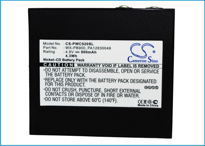 Batteri til trådløst hodesett for Panasonic WX-C1020, WX-C920, PB-900I