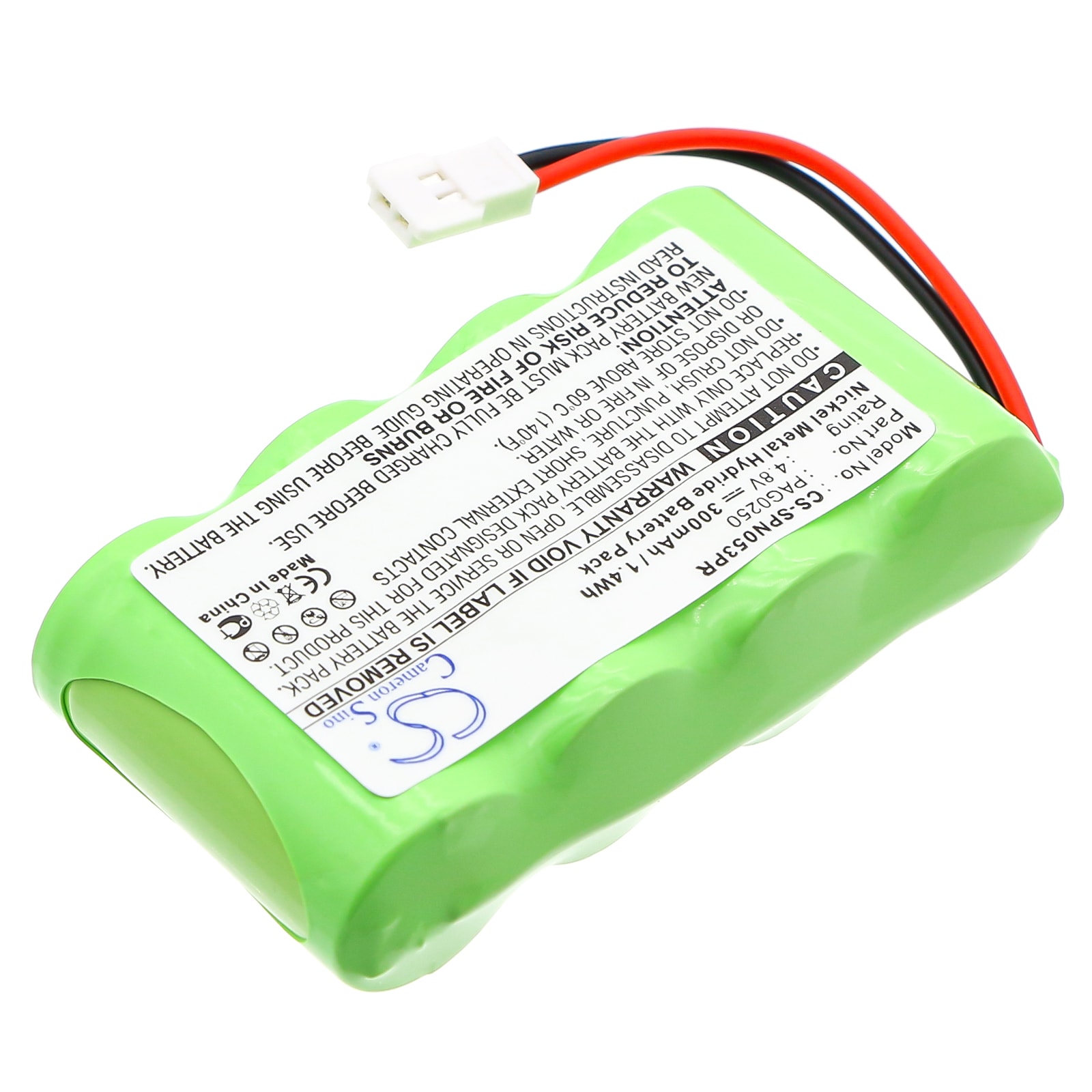 Batteri til personsøker for Signologies 1300500, GN9962053, Perpect personsøker