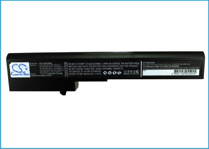 Batteri til bærbar PC for Clevo M72, M72X, M72XR osv.