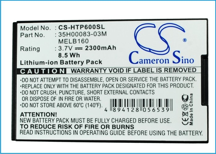 Batteri for SmartPhone, Mobil for HTC P6000 Census