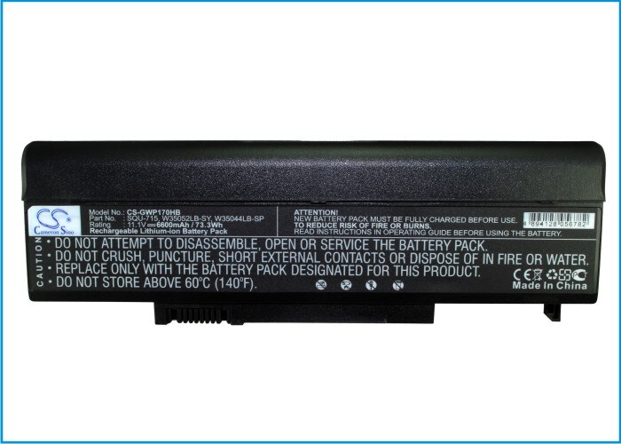 Batteri til bærbar PC for Gateway T6810, T6300, T6308c og andre