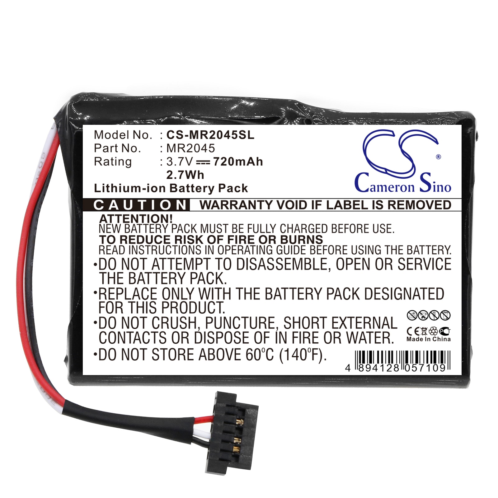 Batteri for Navigator, GPS for Magellan RoadMate 2145T-LM, RoadMate 2136T-LM og andre.