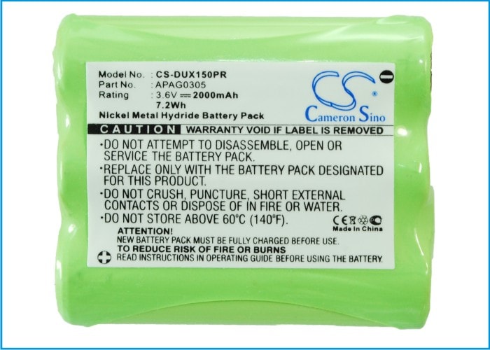 Batteri til personsøker for Duracom 48312, 9094, I9XTP150