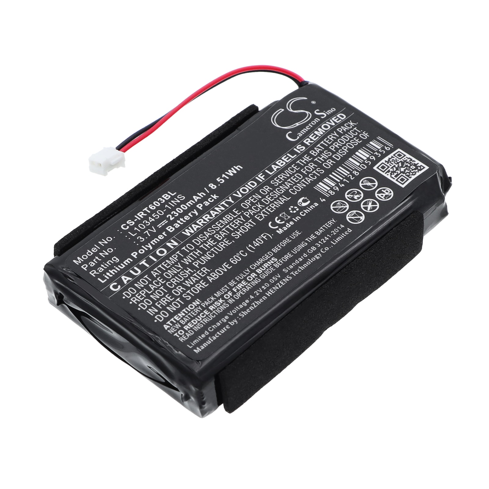 Batteri til strekkodeskanner for Intermec 600, 601, 603 osv.