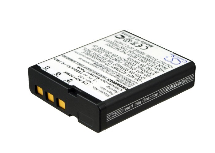 Batteri til kamera for Casio Exilim EX-H30, EX-ZR100, Exilim EX-H30BK osv.